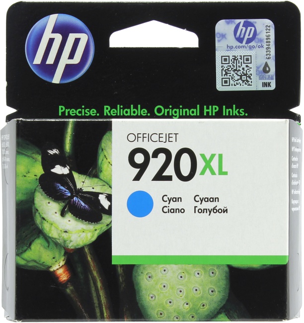 Картридж HP 920XL (CD972AE) голубой